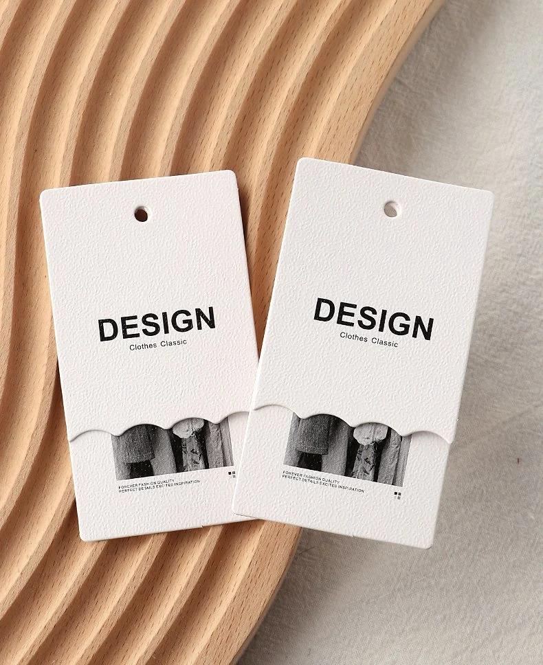 Free Design Luxury fashion Custom Garment Accessories Hang Tags Price Name Label Clothing Brand Hangtag with Printing Own Logo