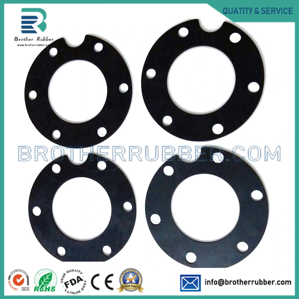 Custom Design Oil Resistance Waterproof NBR EPDM Silicone Rubber Gasket Washers for Flange