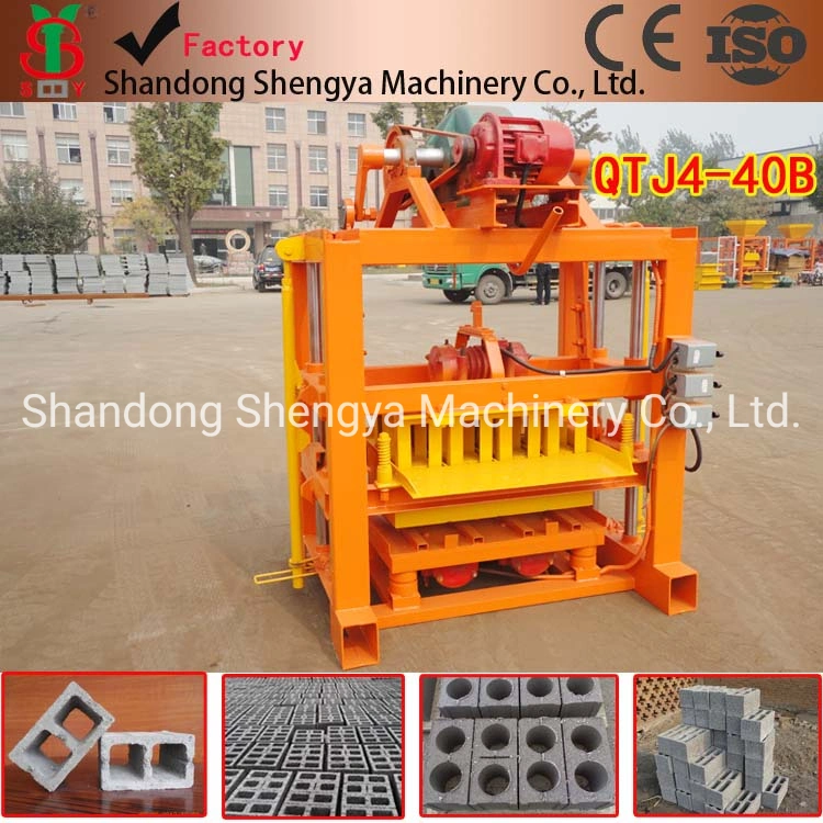 Qtj4-40 Interlocking Cement Brick Machine Africa