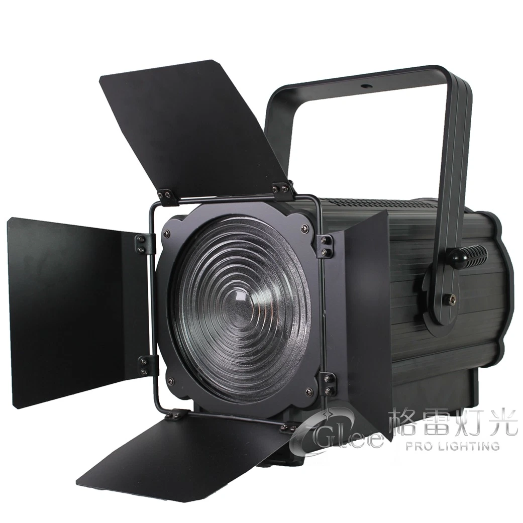 200W RGBW LED Auto Electric Motorized Zoom Fresnel Theatrical Spotlight