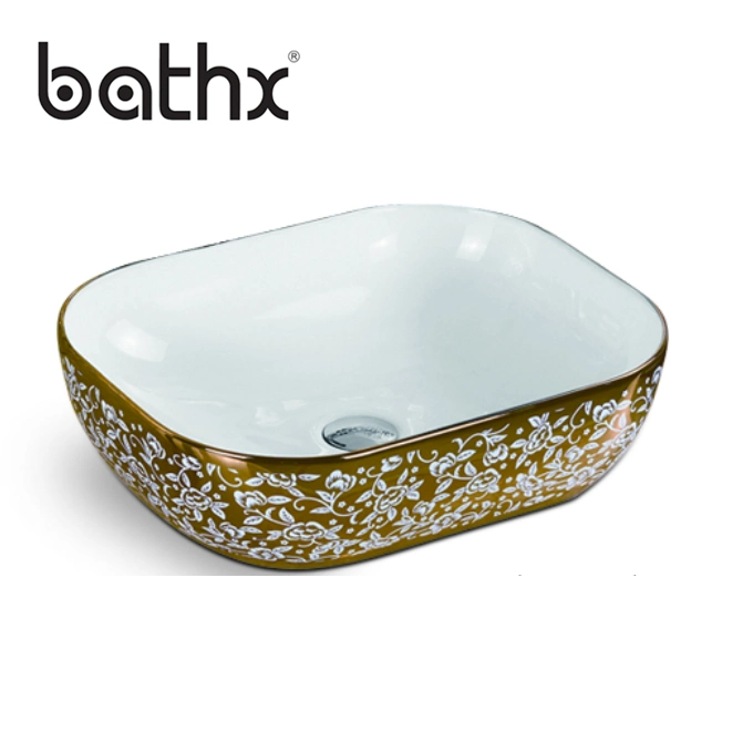 European Style Bathroom Ceramic Fashionable Design Quality Color Wash Basin Sink