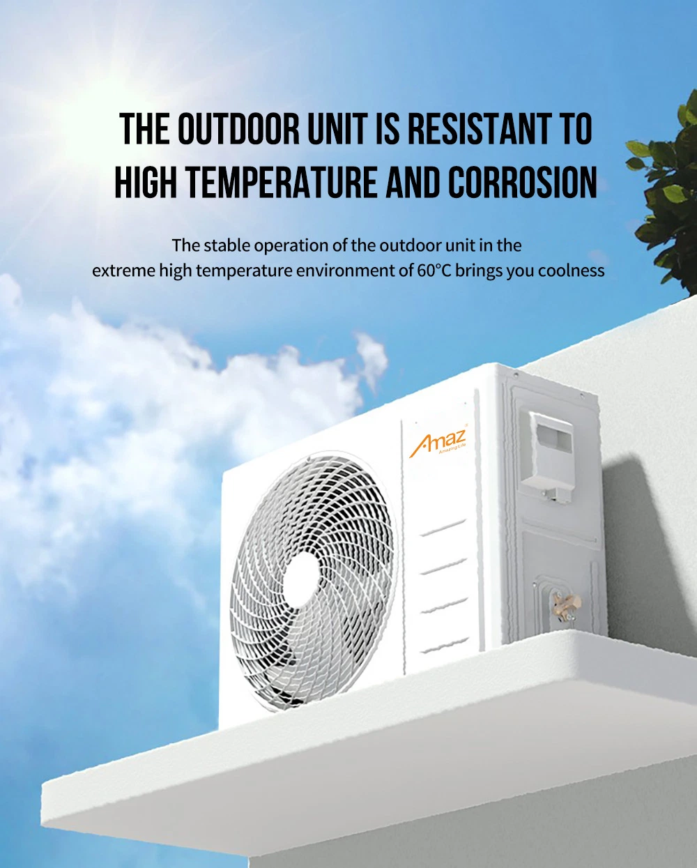 Split Wall Mount DC Inverter Air Conditioner R32 Wind Free Tech Easy Clean Factory Direct Supply Solar Portable Mini for Home