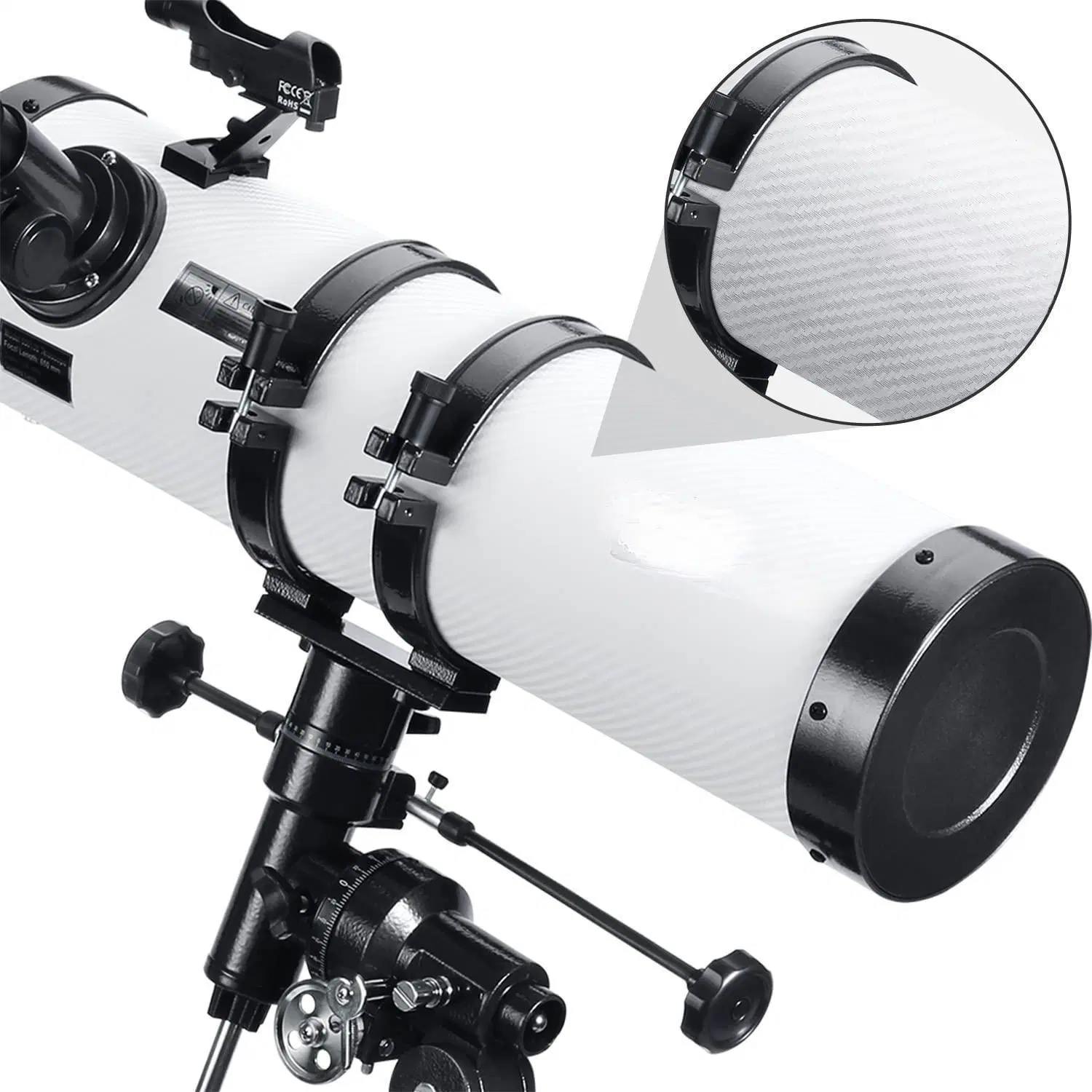 80mm Aperture 600mm Telescope Astronomical Portable Refracting Scope