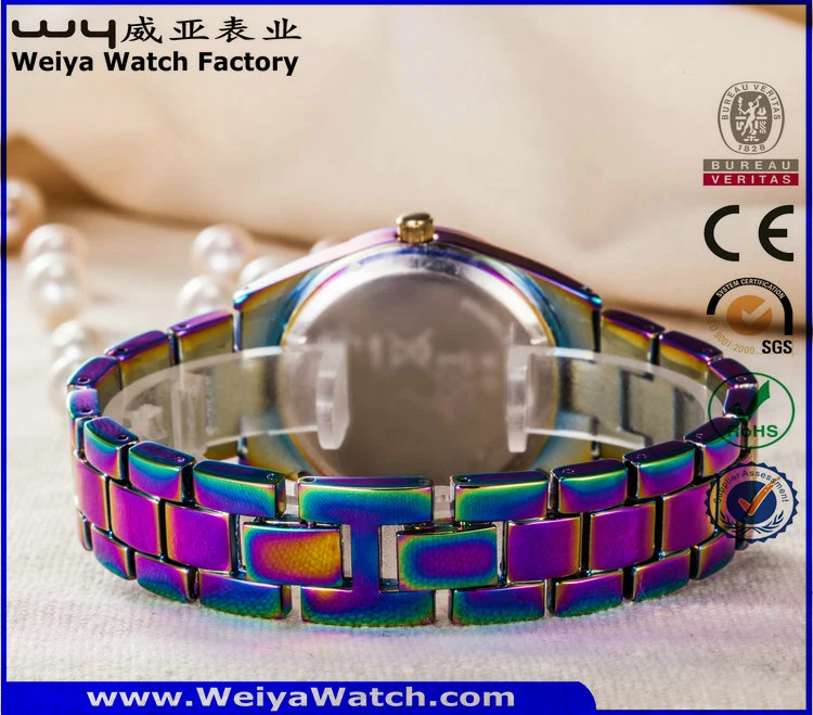 Custom Casual Edelstahl Damen Mode Armbanduhr (WY-P17003B)