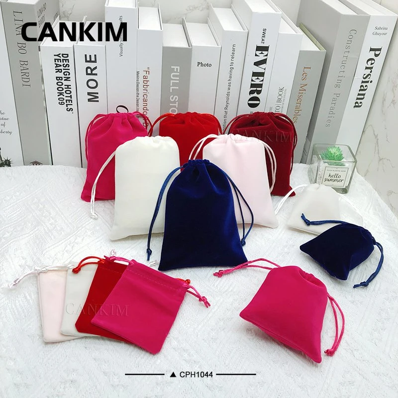 Cankim Recyclable Stand up Pouch Cotton Drawstring Bag Small Drawstring Pouch Bag