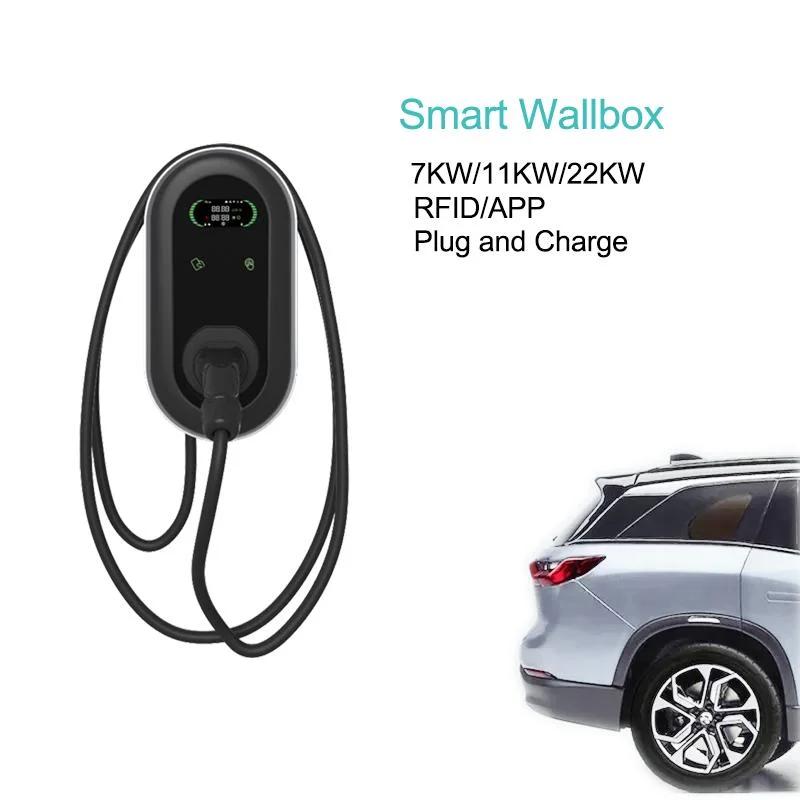 3 Phase 32A 22kw European Standard Wall-Mounted EV Charging Station