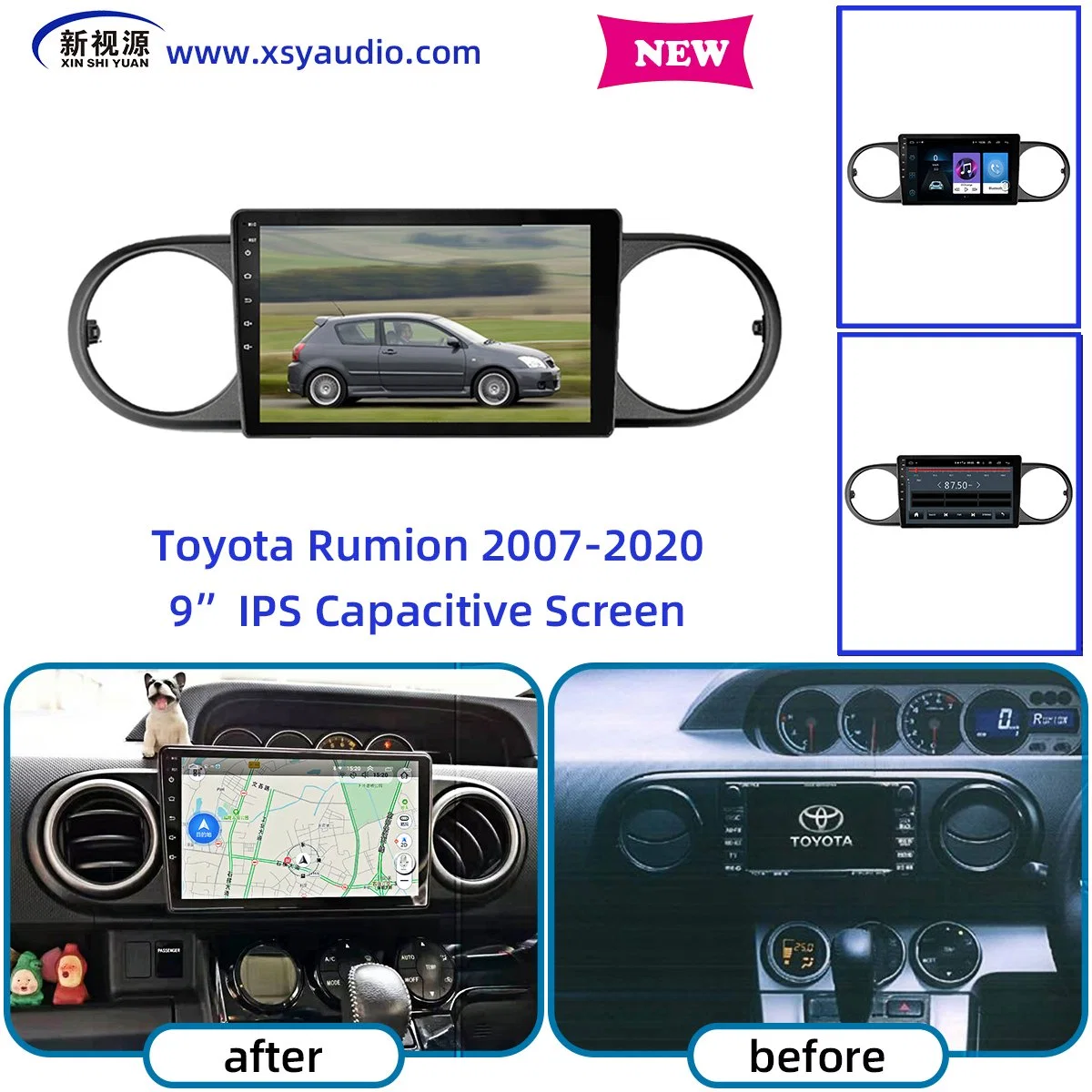 Cost-Effective Android Auto Navigation Tc915 Toyota Big B 07-19 GPS Navigation for Car with High quality/High cost performance 