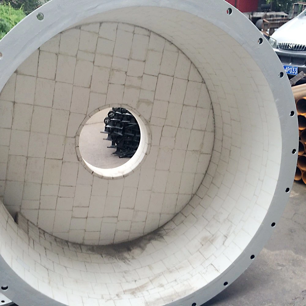 Industrial Hot Sellling Alumina Ceramic Tile Lined Tube Alumina Ceramic Stainless Steel Pipe for Other Powder Pneumatic Conveying System