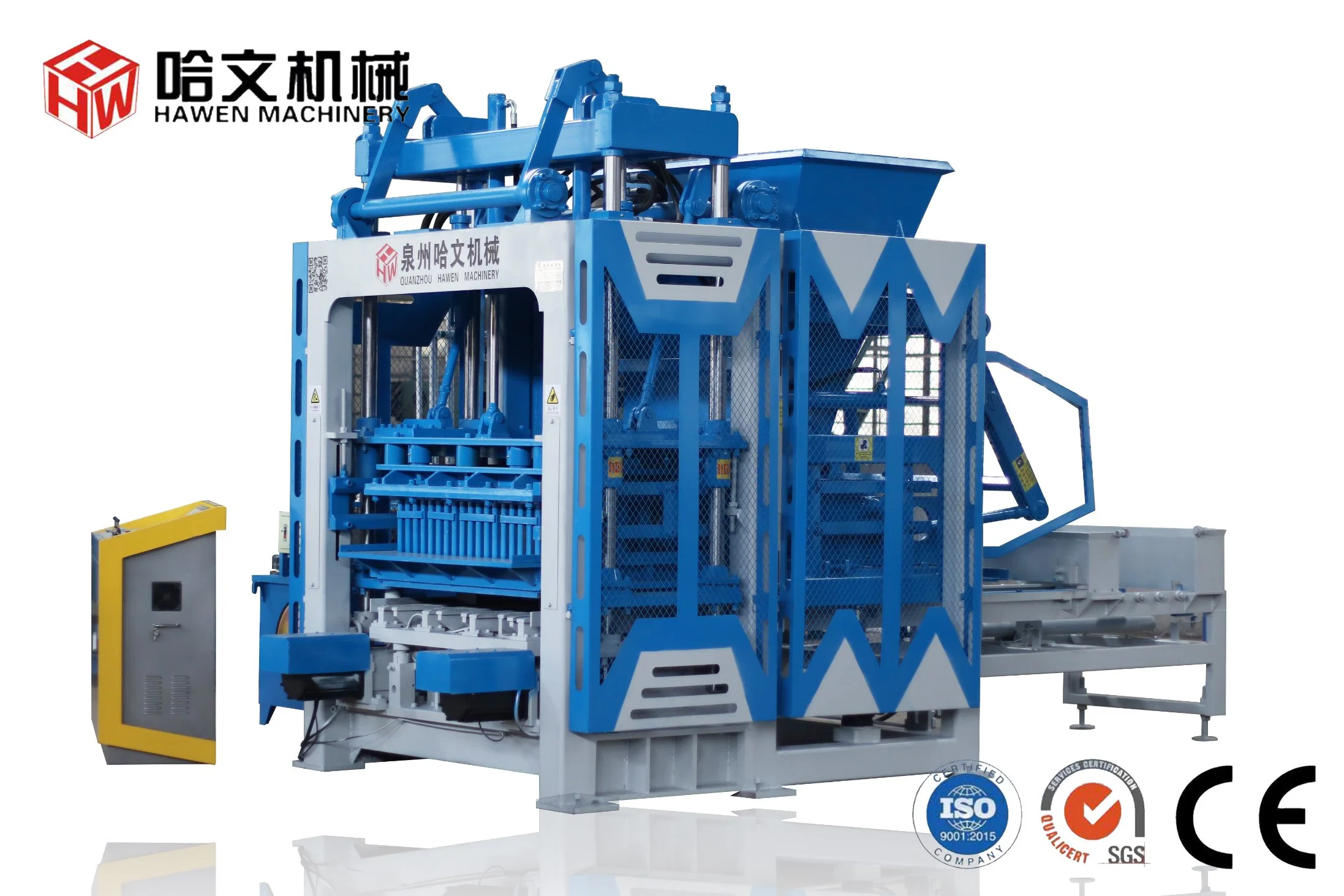 German Technology Construction Equipment Full Automatic Concrete Block Making Machine Brick Machine Paver Making Machine Servo Vibration