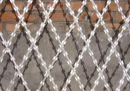 Galvanized Steel Razor Barbed Wire Bt0-22 Razor Barbed Wire Mesh for Cross Razor Barbed Wire for Protection