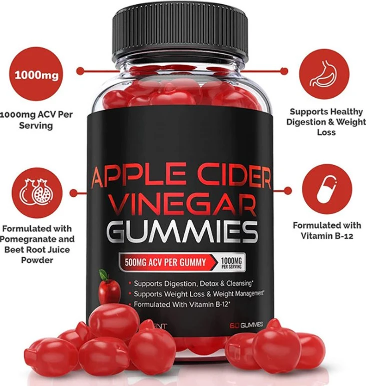 Immune Booster Apple Cider Vinegar Detox Gummy for Weight Loss