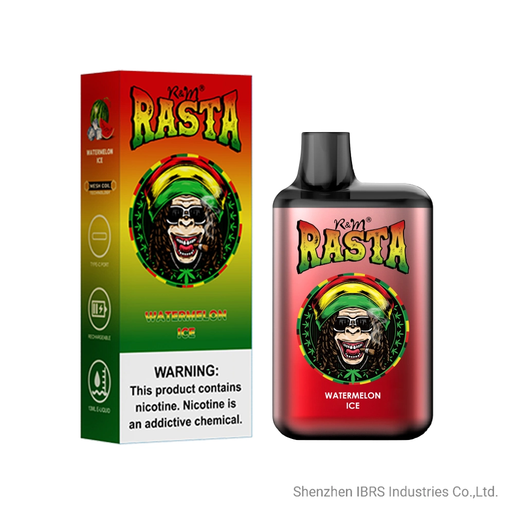 R и M Rasta 5500 Puffs одноразовые Vape Pod 650 Мач аккумулятор одноразовые мини-бар Vape сигарет