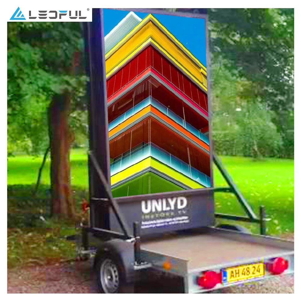 Waterproof P6 P8 P10 SMD Outdoor Advertising Mobile Trailer LED Screen Display