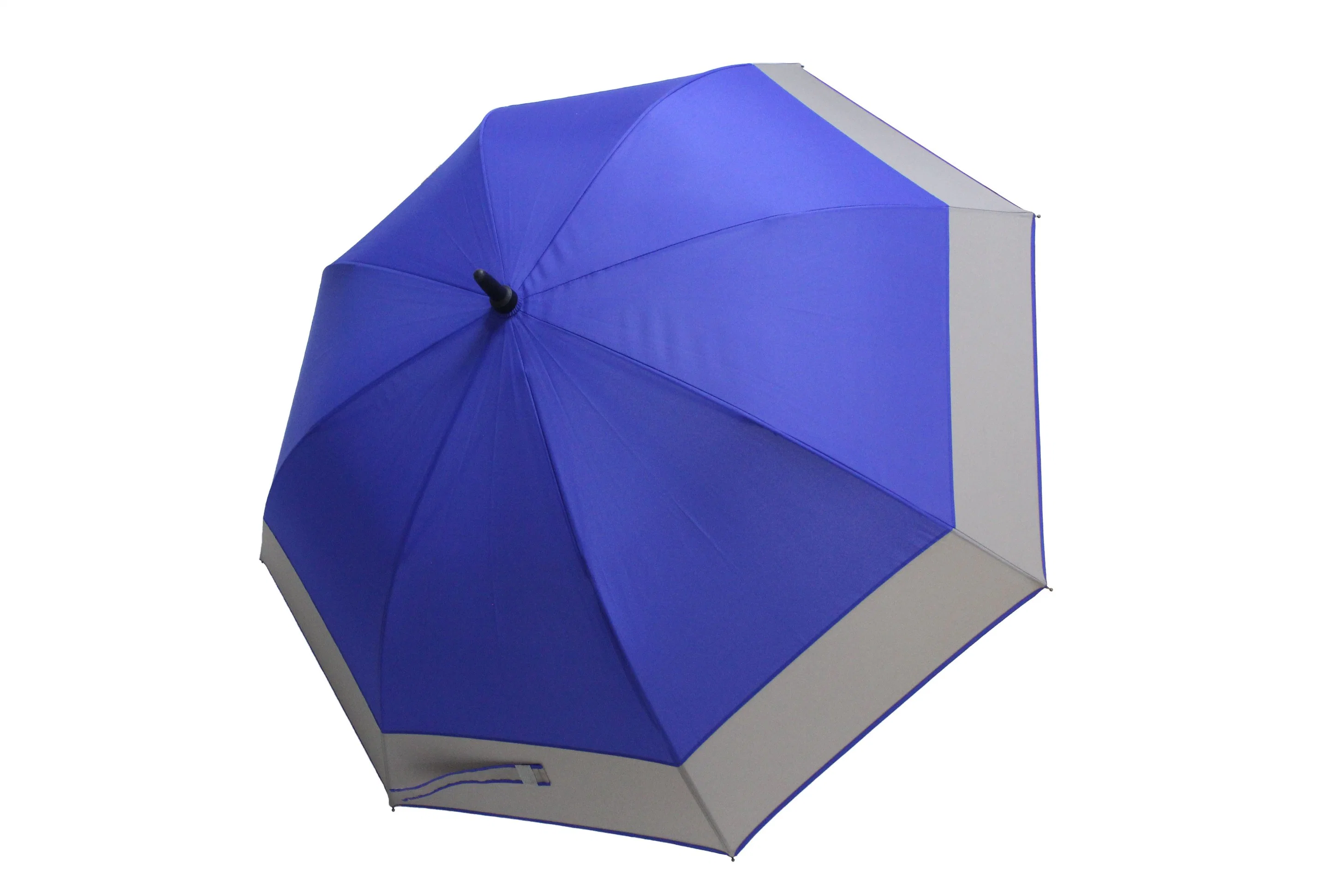 High quality/High cost performance Advertising Blue Fiberglass Frame Golf Umbrella with Custom Logo Printing