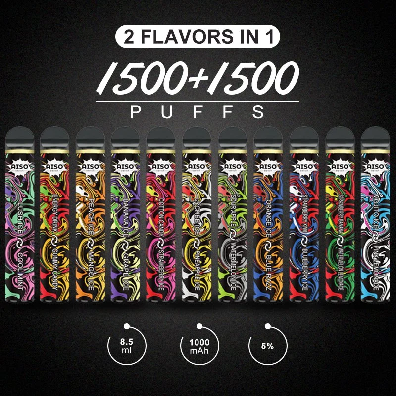 2022 Factory Aiso Switch 3000 Wholesale/Supplier Disposable/Chargeable Vape Pen for Free Sample