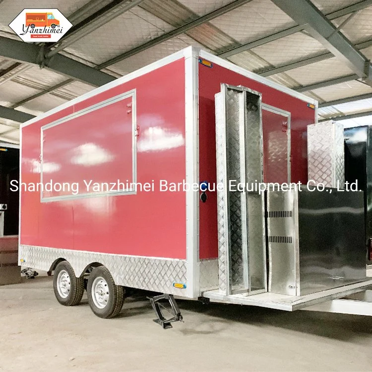 Outdoor Snacks BBQ Grill Food Cart Kiosk Lebensmittel LKW Mobile Catering-Trailer zum Verkauf