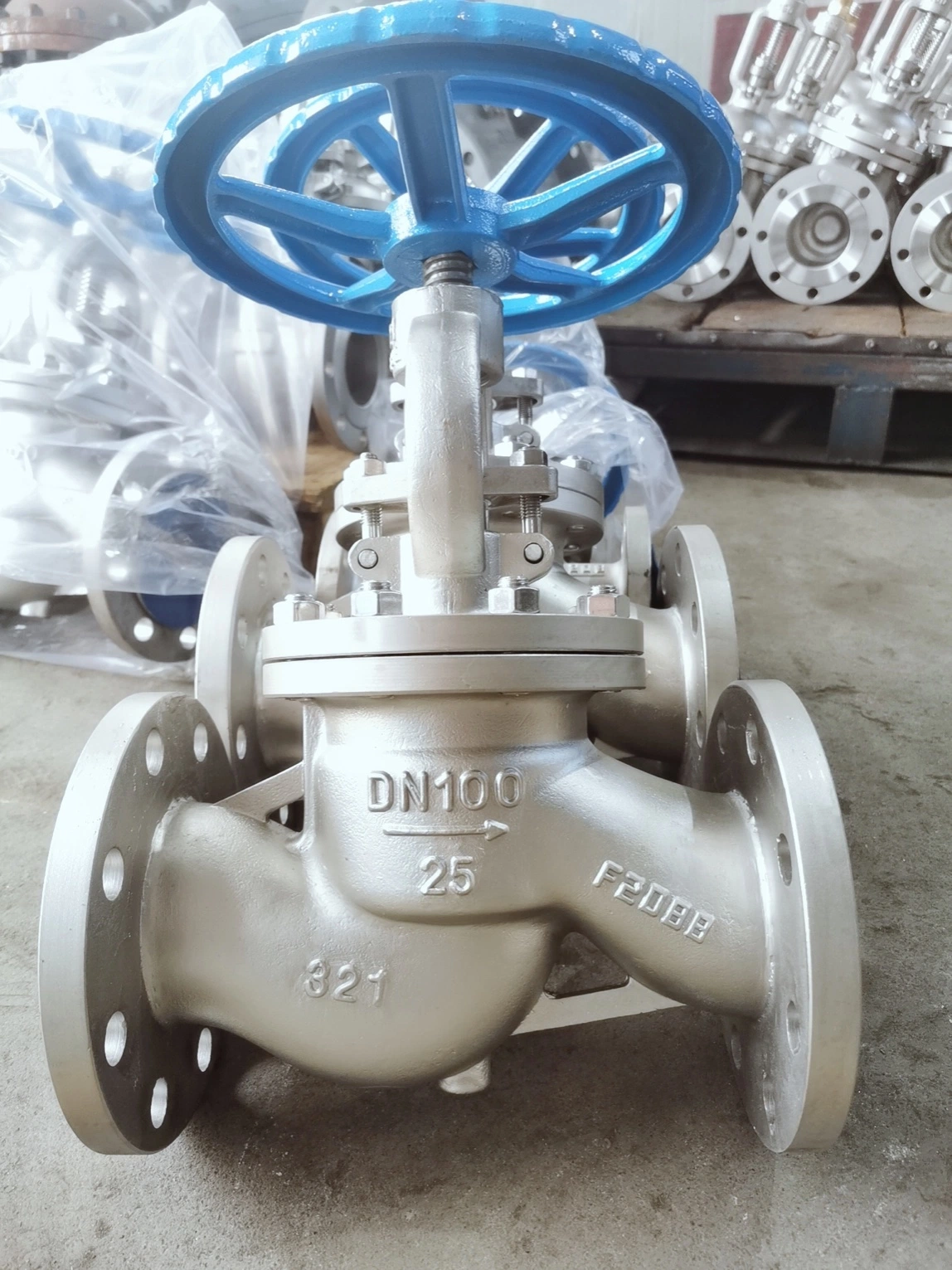 Factory Direct Sale Hand-Wheel Stem Manual Stainless Steel, ANSI/GOST/DIN Flanged Globe Valve