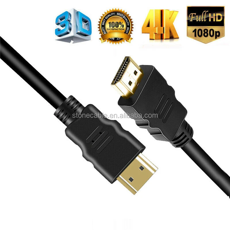 4K 2.0 60Hz 3D 1080P 18gbps HDMI Cable Black