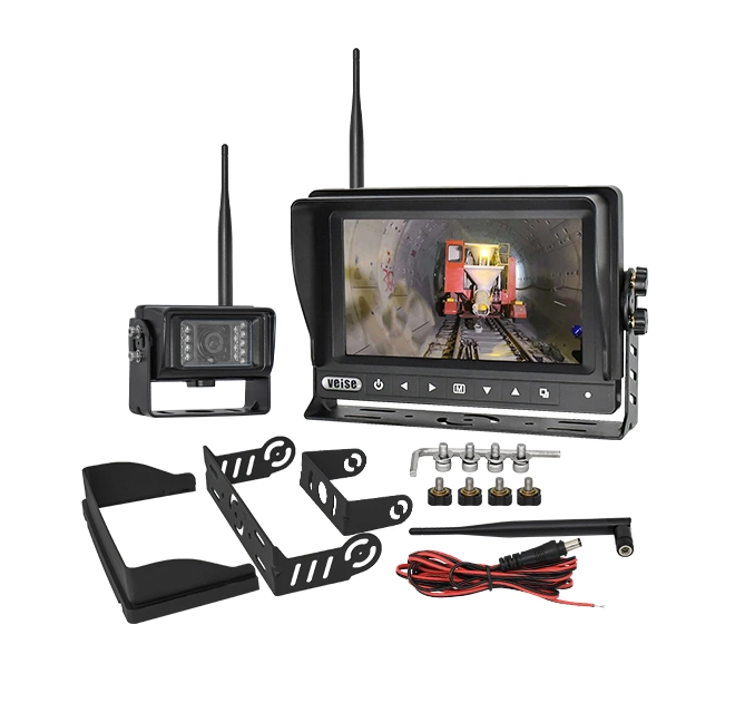 Truck Trailer Backup Reverse Camera Night Vision Waterproof 7" Car Monitor with Auto Heating