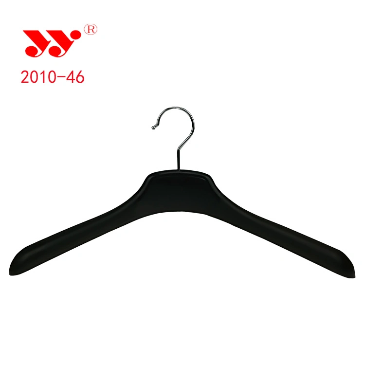 18 Zoll Kunststoff schwarz Male Overcoat Display Kleiderbügel zum Verkauf