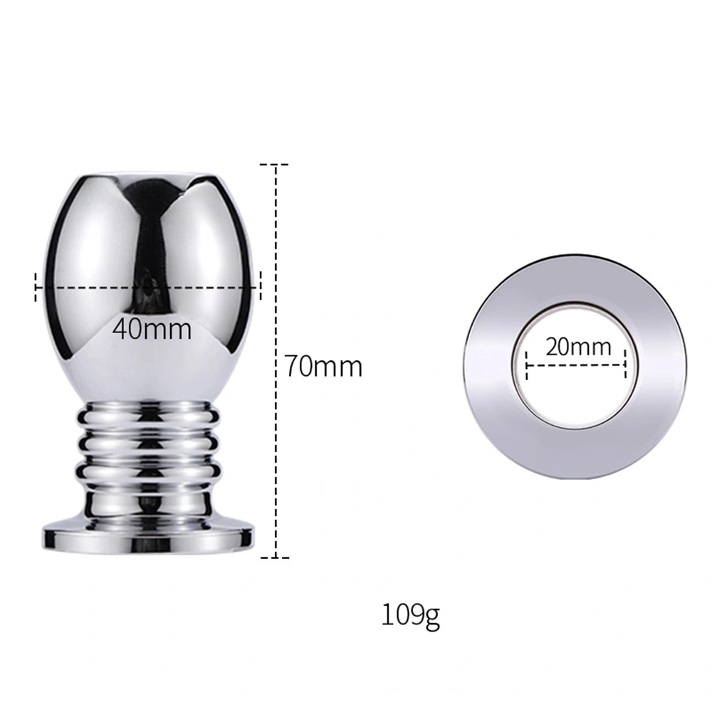 Hot Sale butt plug anal vis creuse de l'argent