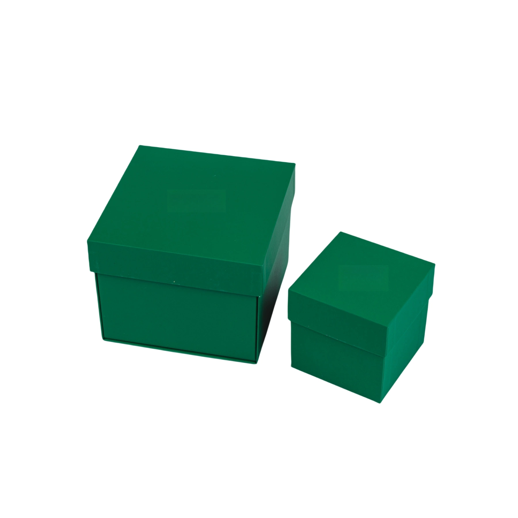 Зеленый цвет квадрат два штуки картонная упаковка Подарочная бумага упаковочные коробки Для косметического