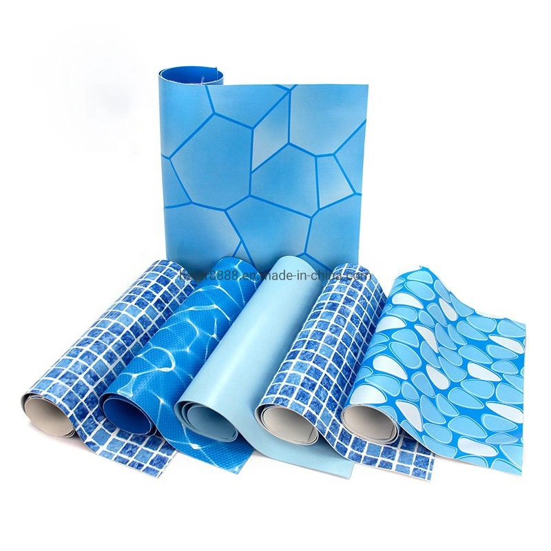 Swimming Pool Liner Suppliers Custom Mosaic Logo PVC Swimming Vinyl Pool Liners for Above Ground Pools