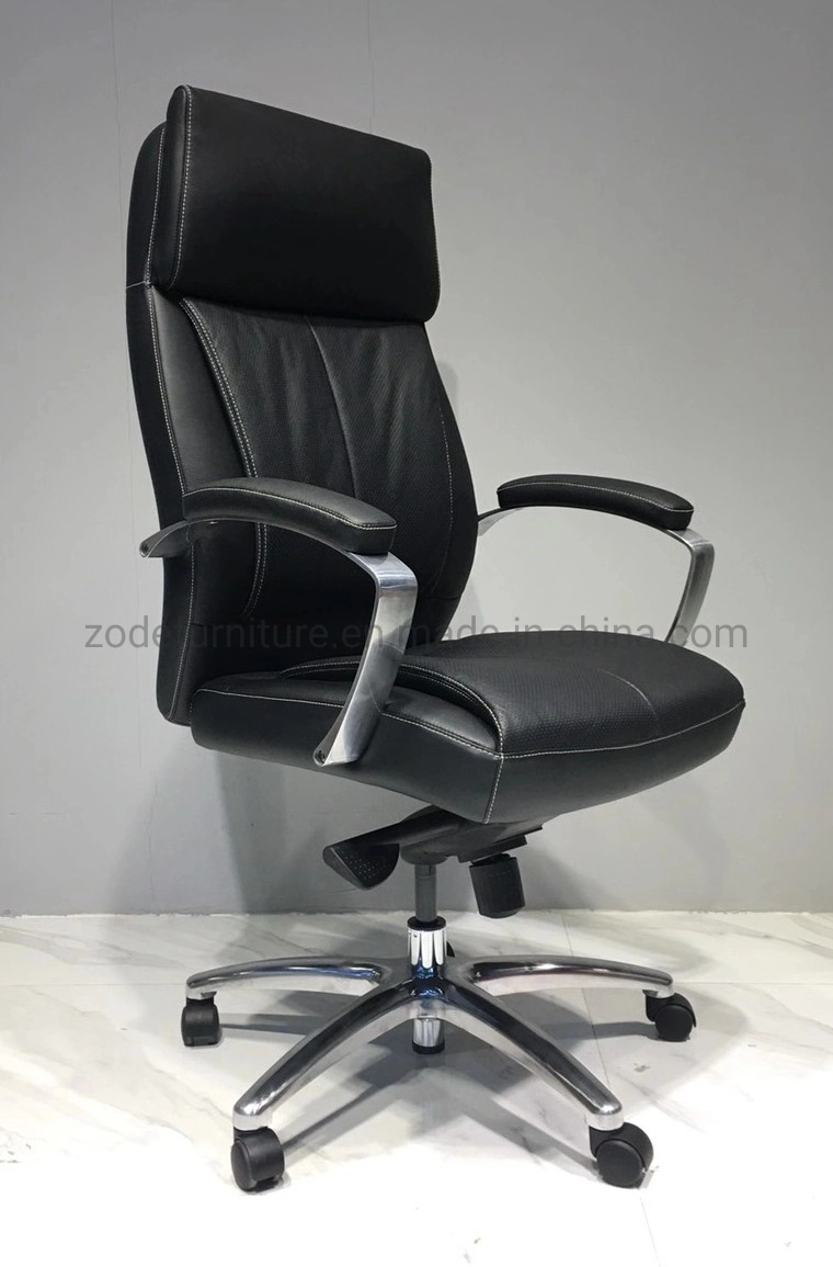 Zode negro con respaldo alto giratorio cuero pu tarea personal de recepción Silla de oficina muebles chinos modernos para el hogar y la escuela/juegos/comedor/Hotel/Hospital/ Equipo