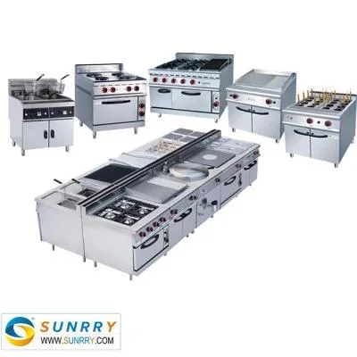 4-Burner Stove Range Gas Griddle Gas Oven for Bakery Oven