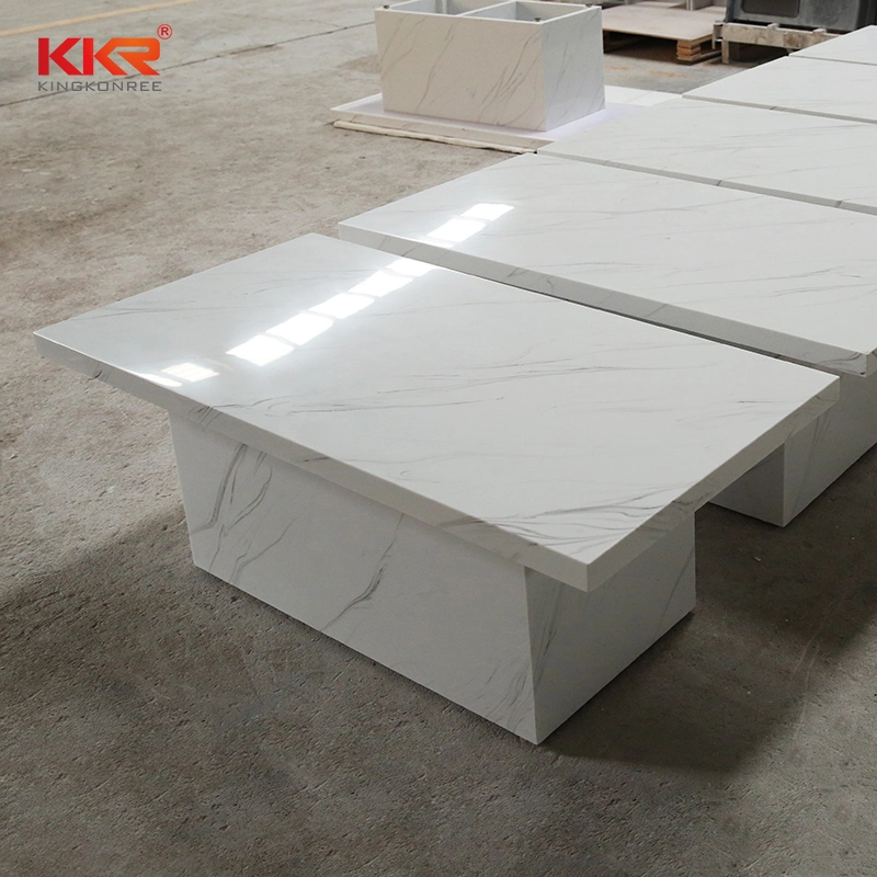 Artificial Stone Table Desk Solid Surface Coffee Table Reception Desks