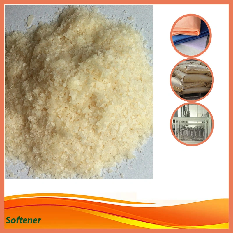 Anti-Yellowing Cationic Softener Flake Textile Chemicals Auxiliary for Knit and Denim