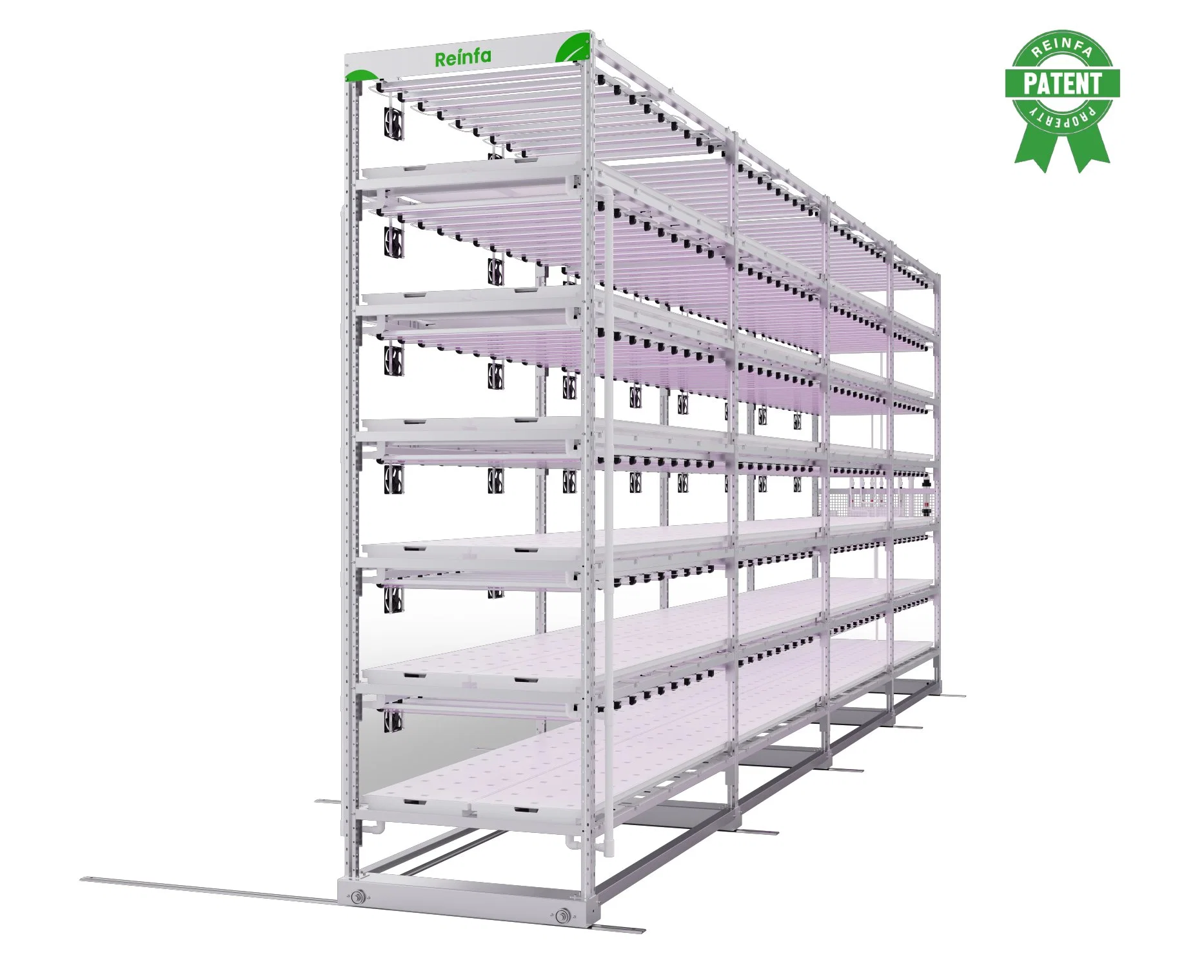 Vertikales Hydroponisches Grow Rack-System