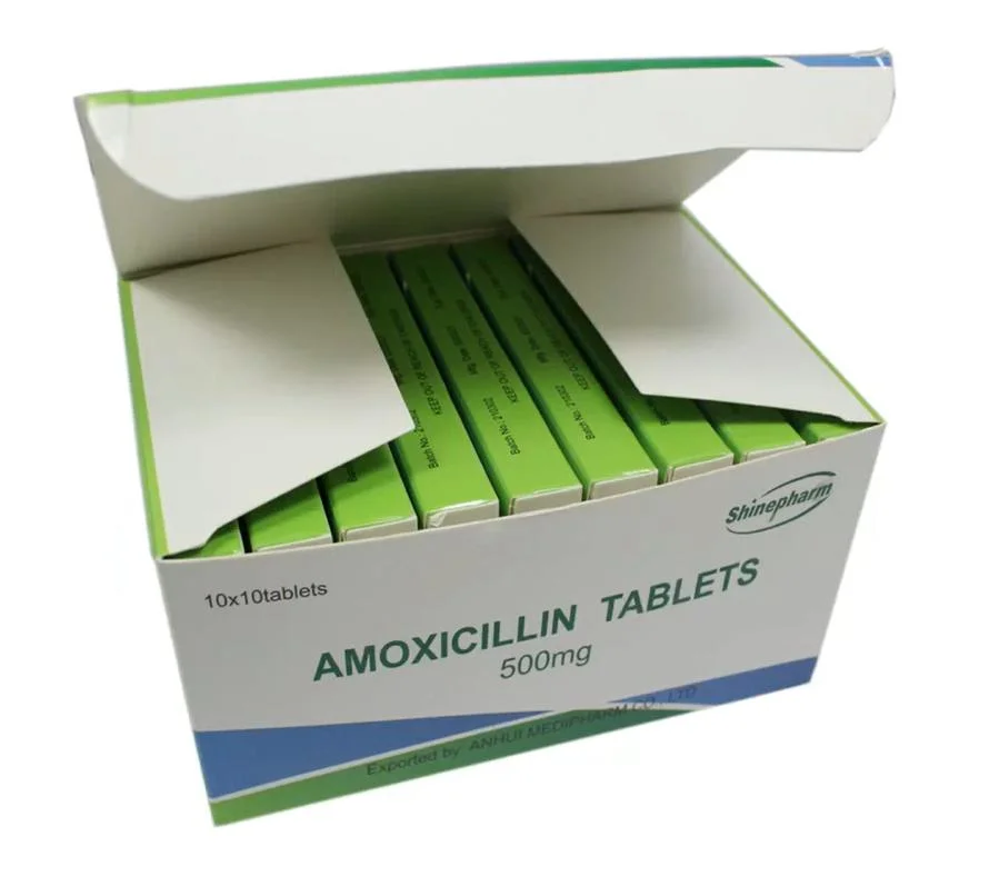 Amoxicilina Tablets 500mg Medicina Occidental con GMP