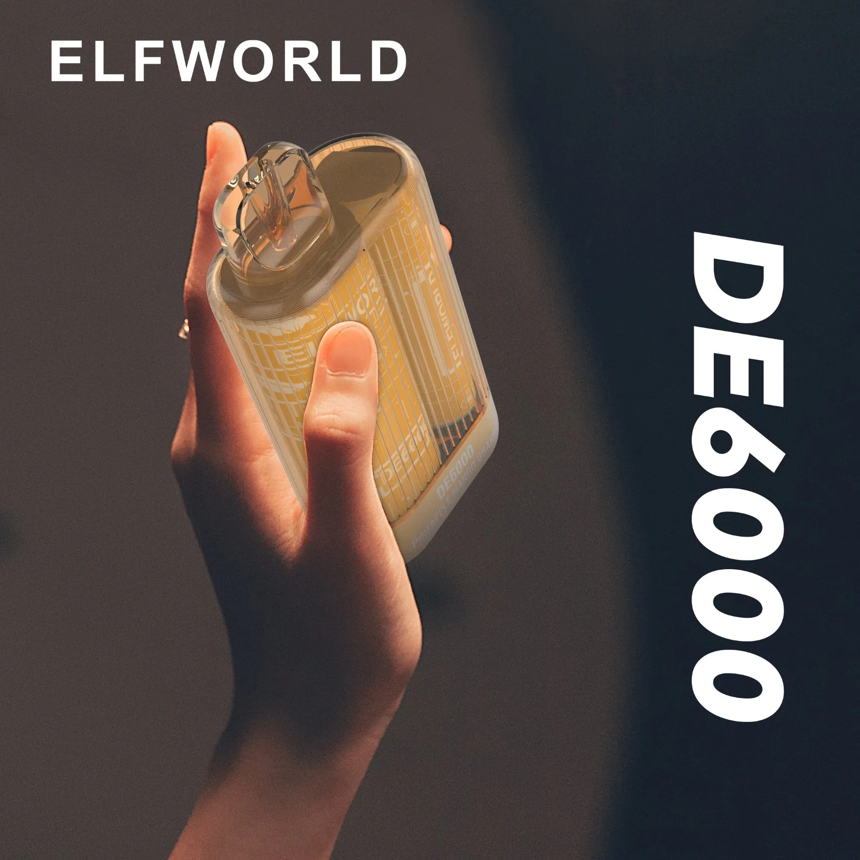 TE 5000 wiederaufladbare Elfworld De 6000 Typ-C OEM 7000 Einweg Vape Bar Puff Plus 550mha 13,5ml Eliquid 5%2%Nikotin Großhandel