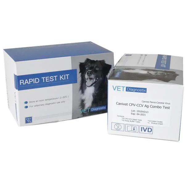 Test CPV CCV Test rapide de l'antigène du coronavirus du Parvo canin