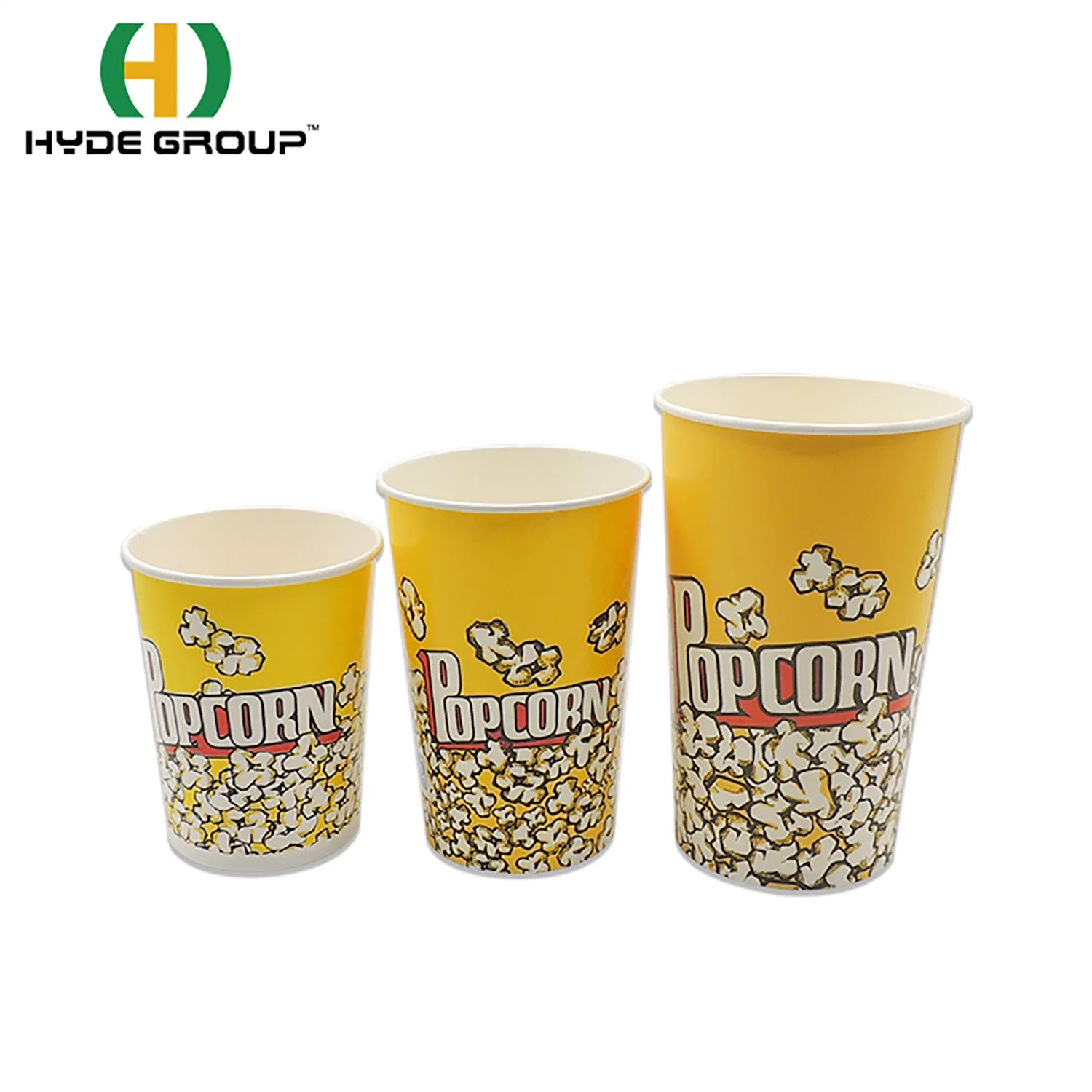 Food Grade 32oz 46oz 64oz 85oz 130oz Disposable Custom Printed Popcorn Paper Cup Bucket