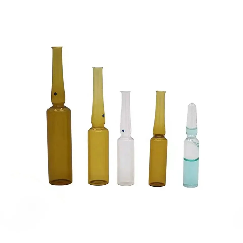 1ml 2ml 3ml Empty Glass Serum Infusion Amber Ampoules for Pharmaceutical Packaging