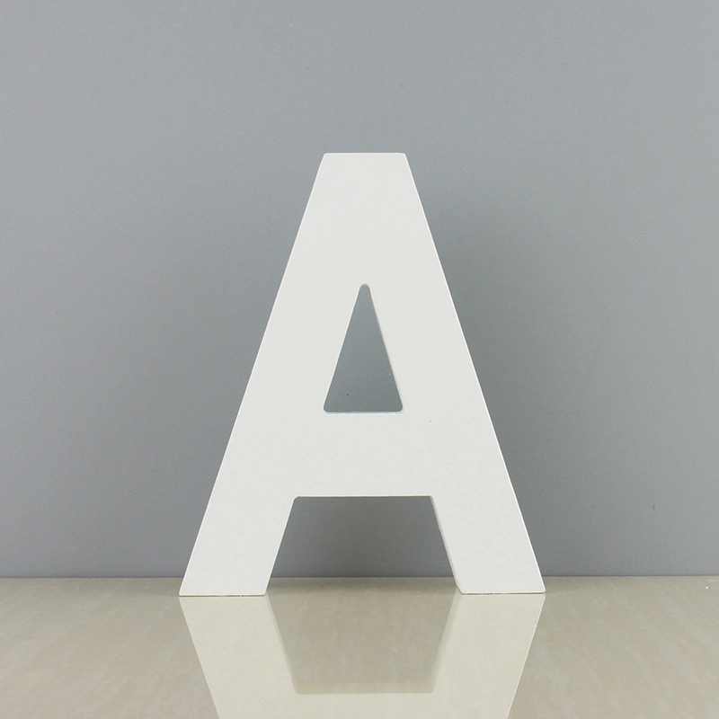 Las letras del abecedario de madera para el bricolaje manualidades, Decoración de pared Inicio