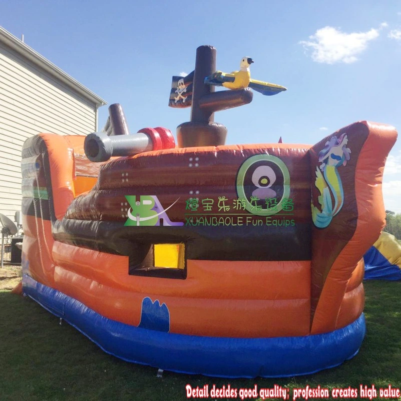 Pirate Combo Inflatable Bouncy Bouncer Party Outdoor Pirate Ship Inflatable Combo Bouncy Castle Slide