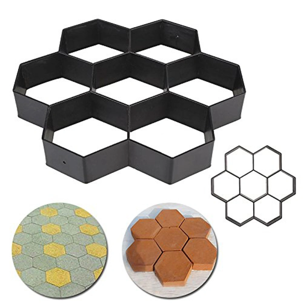 DIY Manually Paving Cement Brick Concrete Plastic Path Maker Mold Garden Stone Road Paving Mold