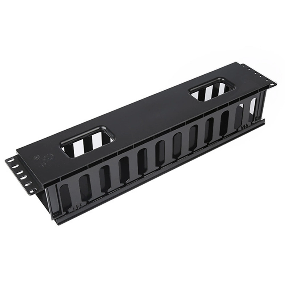 2u 19" 12-Bay Full Plastic Cable Management for Server Rack