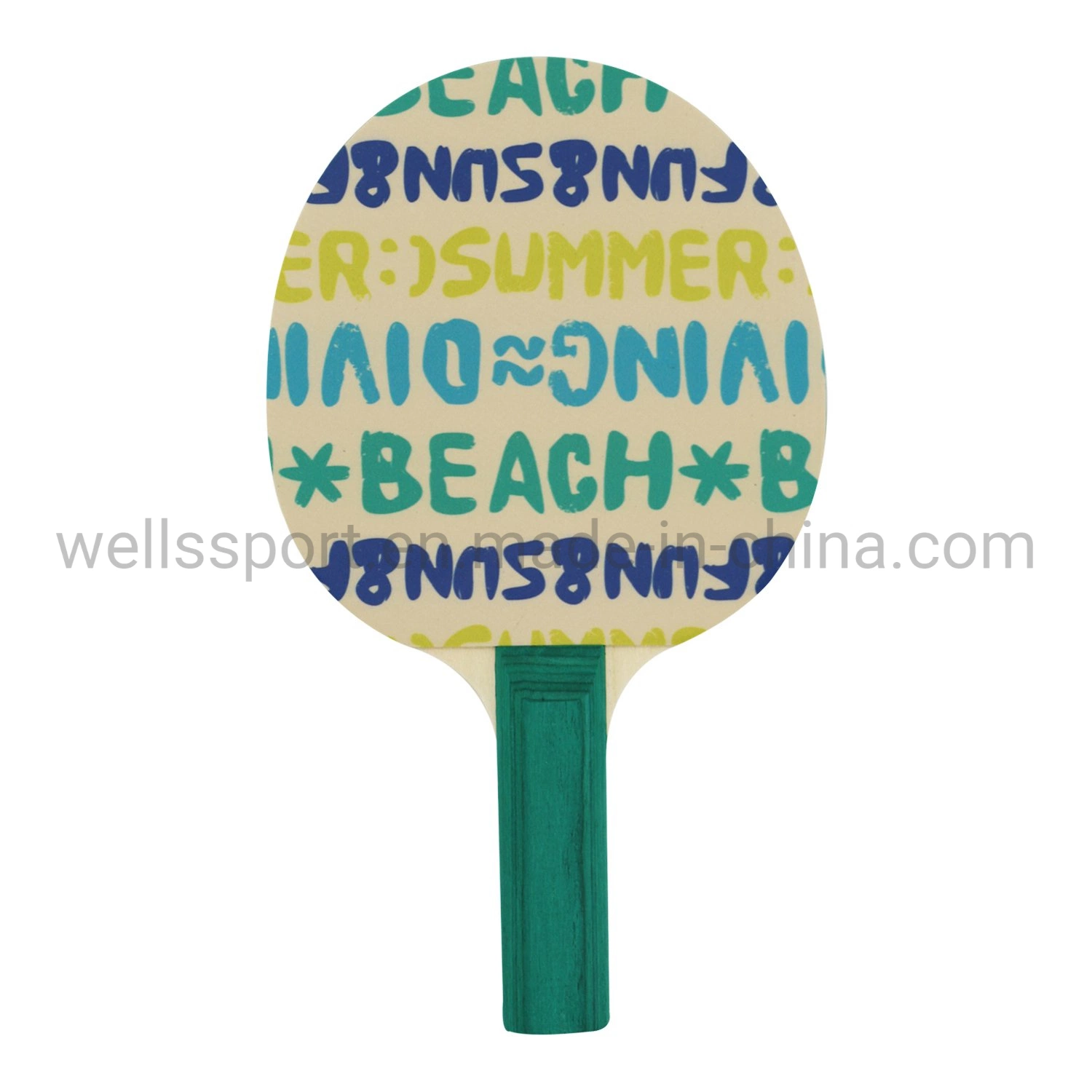 FSC de goma de la impresión de diseño personalizado de raqueta de tenis de mesa de Ping Pong paletas de colores Bat