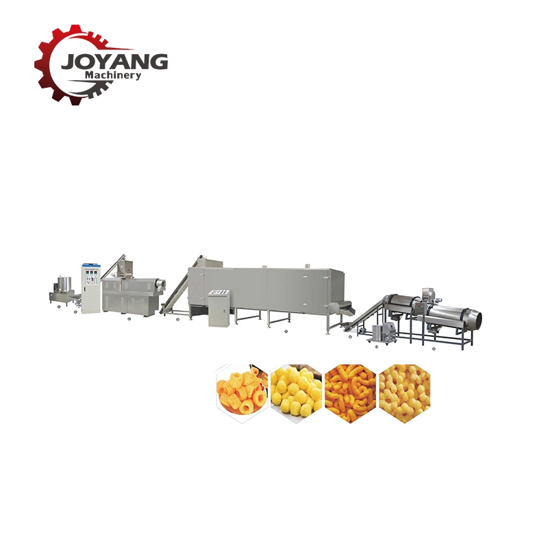 Customized Crunch Puff Corn Maker Puffed Snack Food Line Maize Extruders