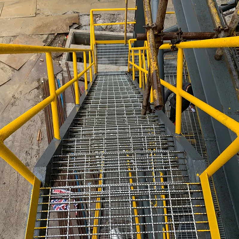 Outdoor Metallgitter Stahlgitter Schritt Treppe Stufen für Plattform Gehweg