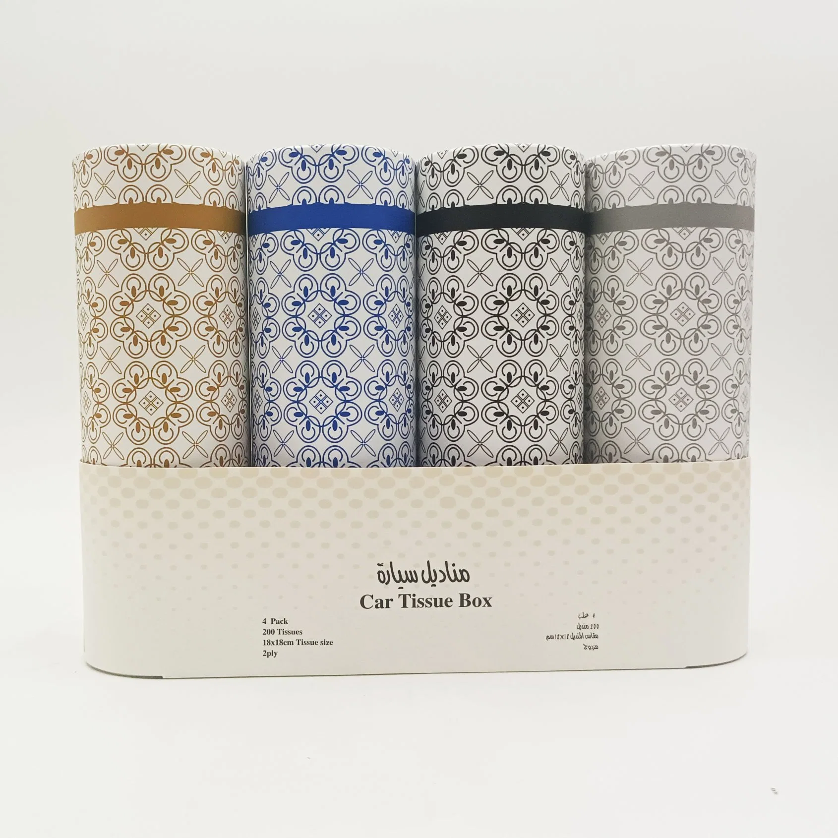 Cylindde Box Car Facial Tissue Custom Design OEM