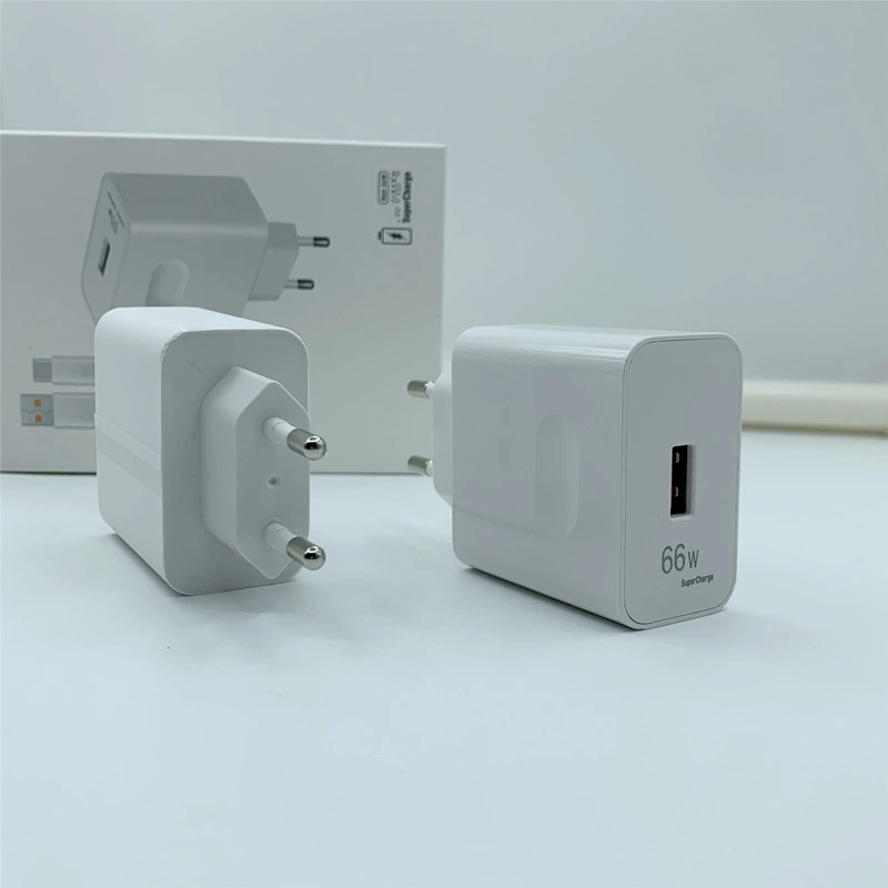 Para cable USB-C de cargador súper rápido Huawei Max 66W 6A Adaptador PD para teléfono móvil para honor enchufe UE Supercharges