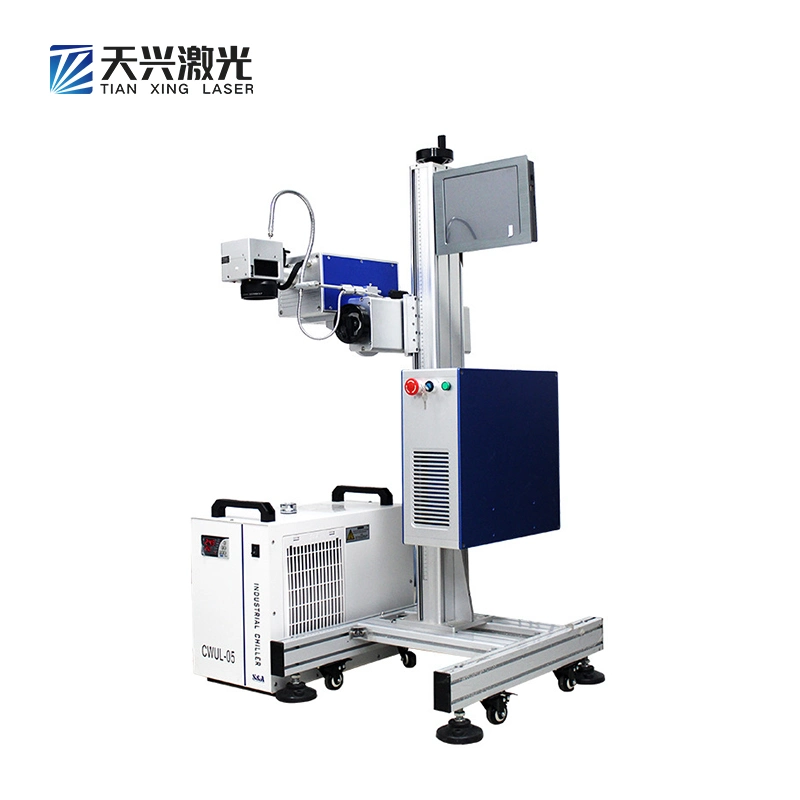 UV Flying Laser Marking Machine for Bottle Plastic PVC Pipe