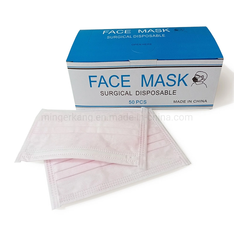 Disposable Consumables 3ply Medical Surgical Nonwoven Sterile Face Mask