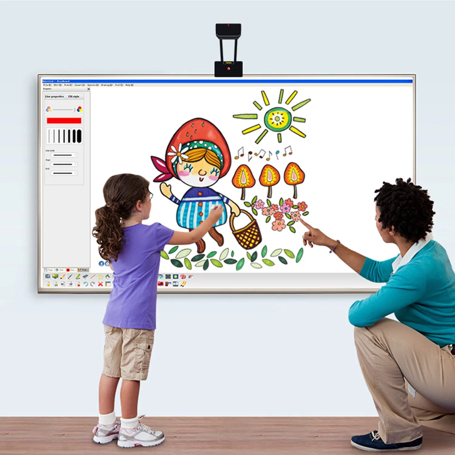 Kids Education Equipment Tallpic TV-Toucher Upto 120 Inch Screen