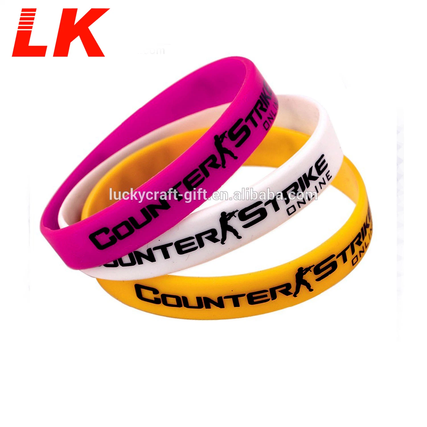 Custom Women Sports Rubber Silicone Wristbands Bracelet for Men